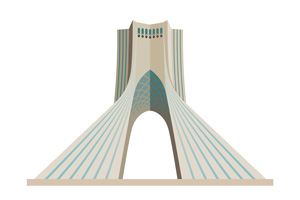 وکتور EPS میدان آزادی تهران به صورت لایه باز و با کیفیت بالا